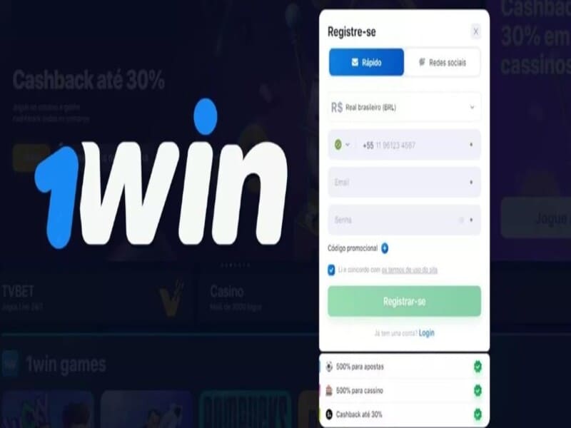Como se cadastrar no 1win