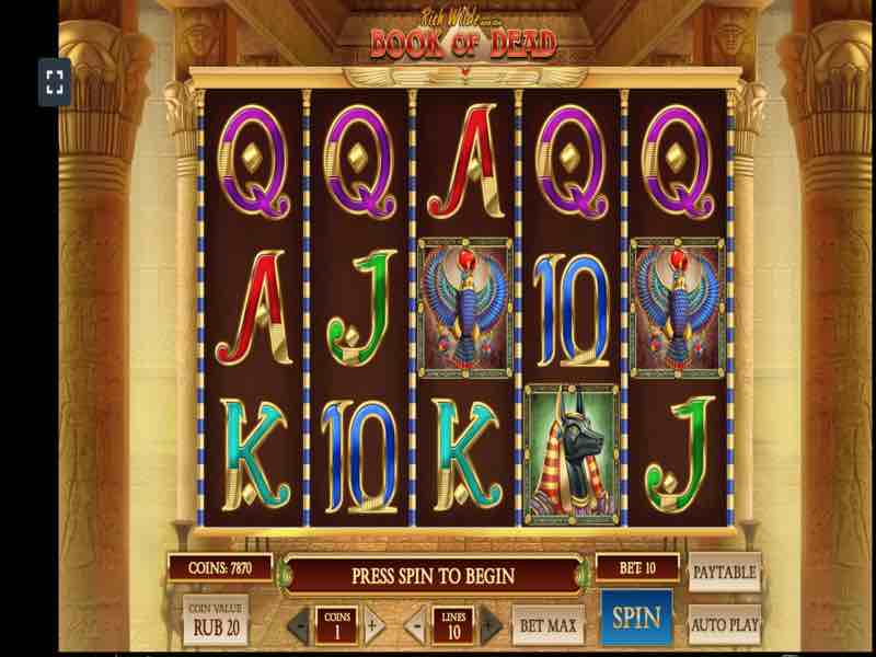 Which symbols are considered the most valuable in the Book of Dead slot?